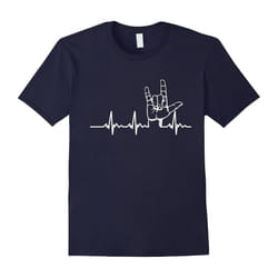 sign language gifts- Sign language heartbeat-Father's Day - XXXL