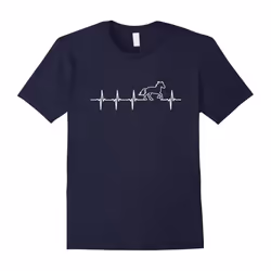 Horse Heartbeat Tshirt â Horse Lovers Shirt-Father's Day - L