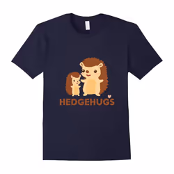 Hedgehugs Hedgehog Shirt Cute Hug Love Heart Funny Pun Tee-Father's Day - L