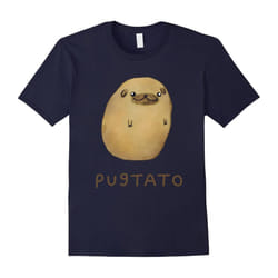 BestFamily â Pugtato, Pug and Potato T-Shirts-Father's Day - XXXL
