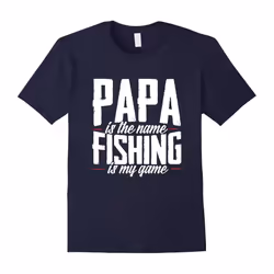 Papa Fishing Father Daddy Game Shirt-Father's Day - XXL