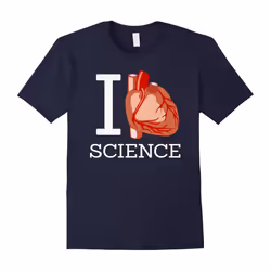 I Love Science I Heart Science Funny Shirt-Father's Day - S