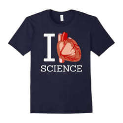 I Love Science I Heart Science Funny Shirt-Father's Day - S