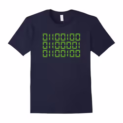 Men's Dad In Binary Code T-Shirt â Funny Father's Day Gift â Green-Father's Day - M