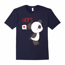 Cute Panda Love Couple Valentine âs Day T-Shirt Boy-Father's Day - XXXL