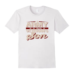 Veterans Day Gifts Patriotic Army Son Military T Shirt-Father's Day - L