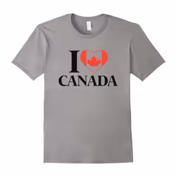 Canadian Tees: I Love Canada T-Shirt-Father's Day - L
