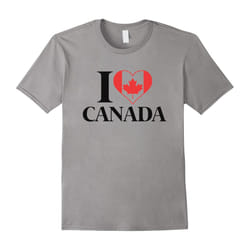 Canadian Tees: I Love Canada T-Shirt-Father's Day - XXL