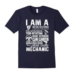 Badass Mechanic â Funny Tshirt for Men â Mechanic Gifts-Father's Day - L