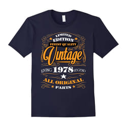 1978 T-Shirt 39th Birthday Gifts 39 Year Old B-day-Father's Day - L