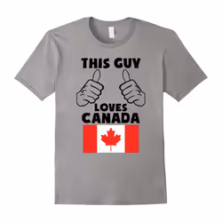 This Guy Loves Canada Funny Canadian Flag T-Shirt-Father's Day - XL