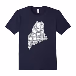 I Love Maine Word Graphic Father's Dayoud Pride Lover Gift Tee Shirt-Father's Day - XXXL