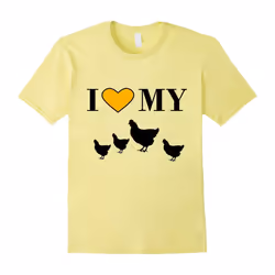 âI Love My Chickensâ Adults Farm / Farming T-shirt-Father's Day - XXXL