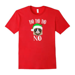 Ho Ho Ho No Cat Christmas Mad Funny Tshirt Gift Idea Lovers-Father's Day - XXXL
