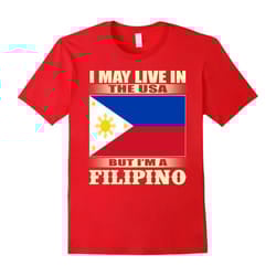 Proud to be FILIPINO flag gifts t shirt-Father's Day - L