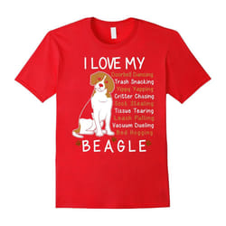 Beagle T-shirt , I love my Beagle-Father's Day - M