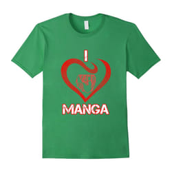 I Love Manga! Anime Girl T-Shirt-Father's Day - S