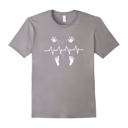 Nurse Appreciation Gifts- Handprint Footprint NICU Nurse Tee-Father's Day - XXXL