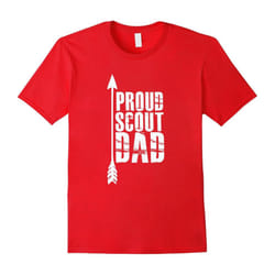 Proud Scout Dad â Parent Father of Boy Girl Father's Dayub T Shirt-Father's Day - L