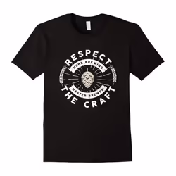 Men's Respect The Craft Home Brew Beer T-Shirt-Father's Day - M