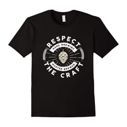 Men's Respect The Craft Home Brew Beer T-Shirt-Father's Day - L
