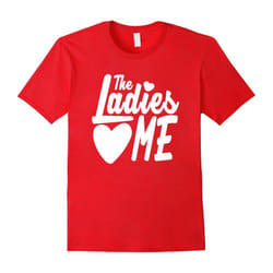 The Ladies Love Me Valentine's Day Kids Cute Boys T-Shirt-Father's Day - L