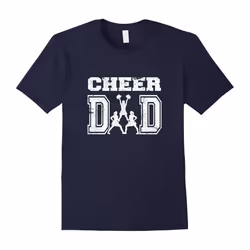 Distressed Cheerleading Cheer Dad T-Shirt-Father's Day - M