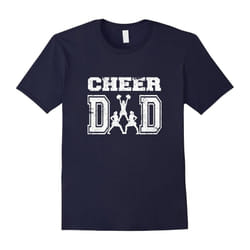 Distressed Cheerleading Cheer Dad T-Shirt-Father's Day - M