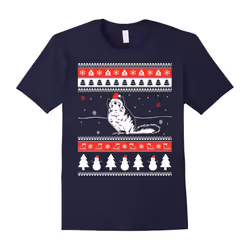 Chinchilla Pet Lovers Ugly Christmas T-Shirt-Father's Day - L