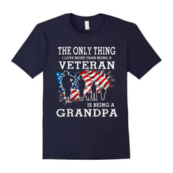 Men's I Love More Than Being A Veteran Is Being A Grandpa T Shirts-Father's Day - XXXL