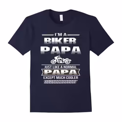 i'm a biker papa shirt â MotorcyFather's Daye Rider T-shirt-Father's Day - XL