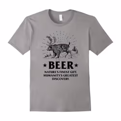 BEER Nature's Finest Gift â Funny Beer Lover T-shirt-Father's Day - L