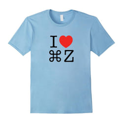 Funny Novelty T-shirt for Designers â I Love Command Z â 2-Father's Day - XL