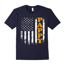 Men's PAPPY & America Flag T-Shirts Special Gifts For Grandpas-Father's Day - L