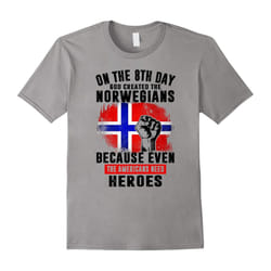 Funny Norwegians Lover Quotes Gift, Americans T-Shirt-Father's Day - M
