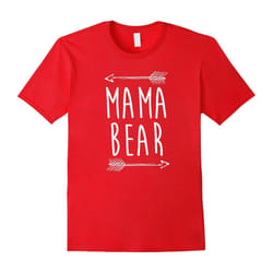 Mama Bear T-Shirt Family Portrait With Papa and Baby Bear-Father's Day - M