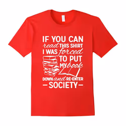 Book T-Shirts â Book Reading Lover Shirt-Father's Day - L