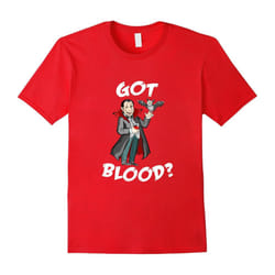 Got Blood | Funny Vampire Bat Halloween T-Shirt Gifts-Father's Day - S