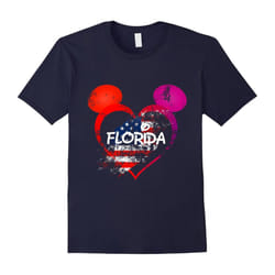 I love Florida Shirt, Funny Cute State Pride Heart Tee-Father's Day - S