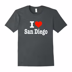 I Love San Diego T-Shirt â I Heart San Diego Shirt-Father's Day - XXXL