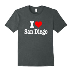 I Love San Diego T-Shirt â I Heart San Diego Shirt-Father's Day - XXXL