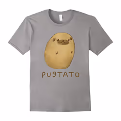 Pugtato T Shirt | Best Gift For Dog Lover | Pug Shirt-Father's Day - L