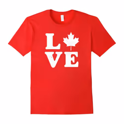 Canada LOVE Shirt ~ Canadian Maple Leaf-Father's Day - XXXL