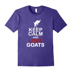 Keep Calm And Love Goats Animal Lover T-Shirt-Father's Day - S
