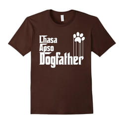 Mens Lhasa Apso Dog Dad T-Shirt-Father's Day - S