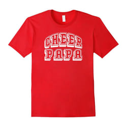 Cheer Papa T-Shirt Proud Cheerleader Grandpa Gift Idea Dad-Father's Day - M