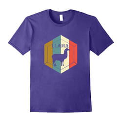 Llama â Father's Dayassic Vintage Retro Lovely Animal Tee Gifts-Father's Day - XL