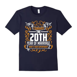 20th Wedding Anniversary Gifts 20 Year T Shirt For Her & Him-Father's Day - S