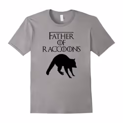 Father of Raccoons | Cute Funny Pet Raccoon Dad Gift T-Shirt-Father's Day - S