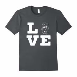 I Love My Chocolate Lab Dog Cute Animal Lover Dog T-Shirt-Father's Day - M